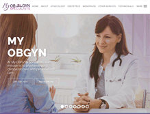 Tablet Screenshot of myob-gyn.com